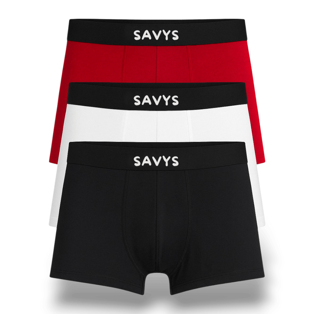 Men Logo Boxershort Underwear (Pack of 3) - Savys -