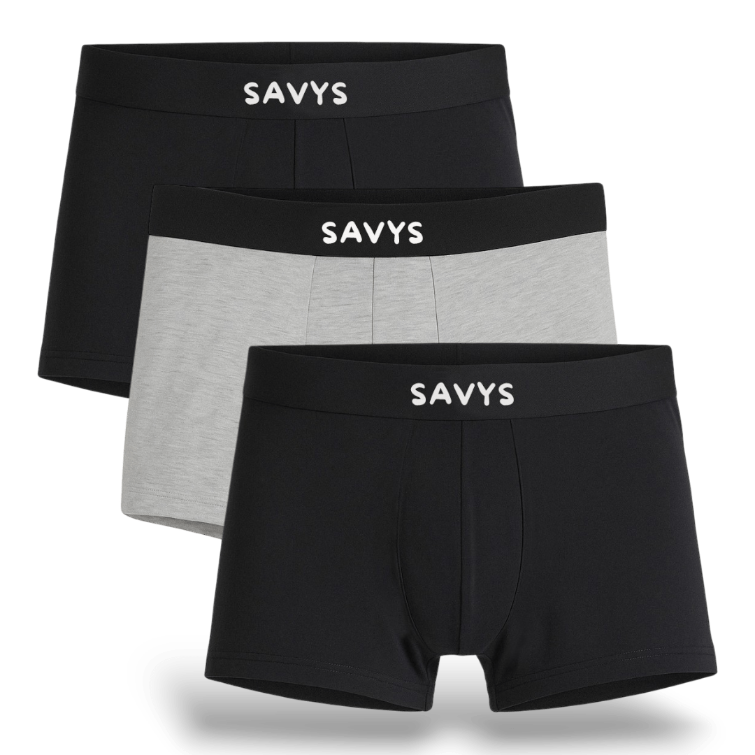 Men Logo Boxershort Underwear (Pack of 3) - Savys -