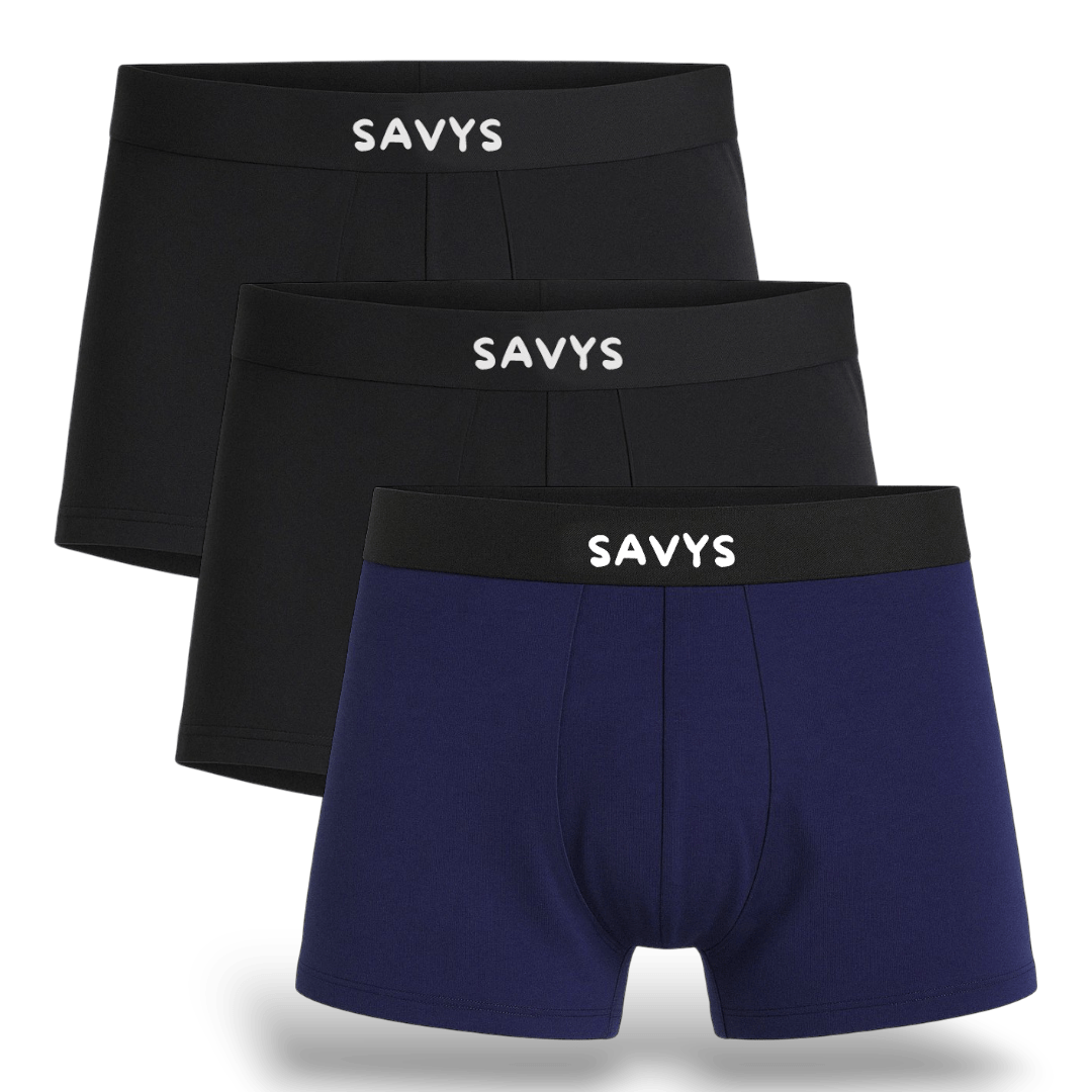 Men Logo Boxershort Underwear (Pack of 3) - Savys -