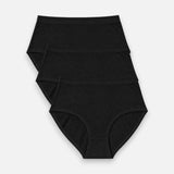 High Waist Brief (Pack of 3) - Black