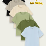 6 Days, 6 Colors – Regular Fit T Shirt Pack - Savys - 