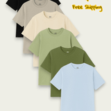 6 Days, 6 Colors – Regular Fit T Shirt Pack - Savys - 