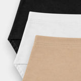 High Waist Brief (Pack of 3) - Black White Skin