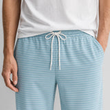 Straight Trouser - Blue & White Striped