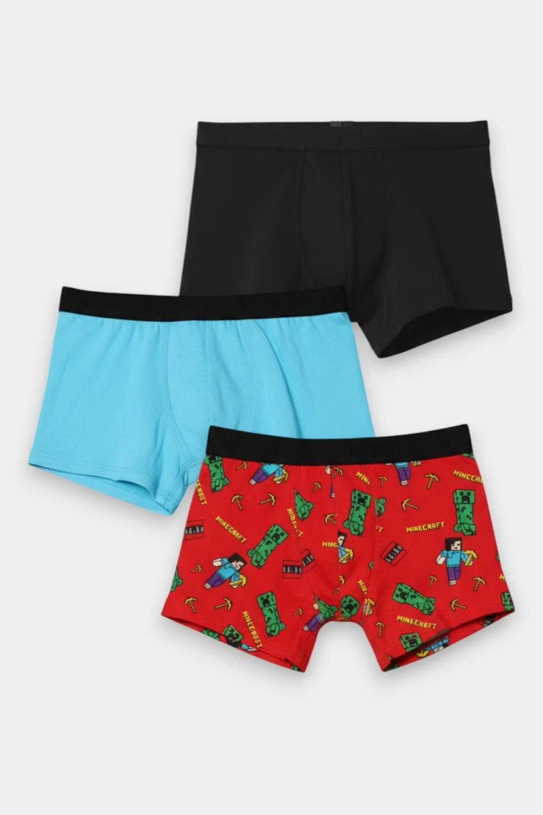 Boys Boxers (Pack of 3) - Red Minecraft - Savys Retail - 