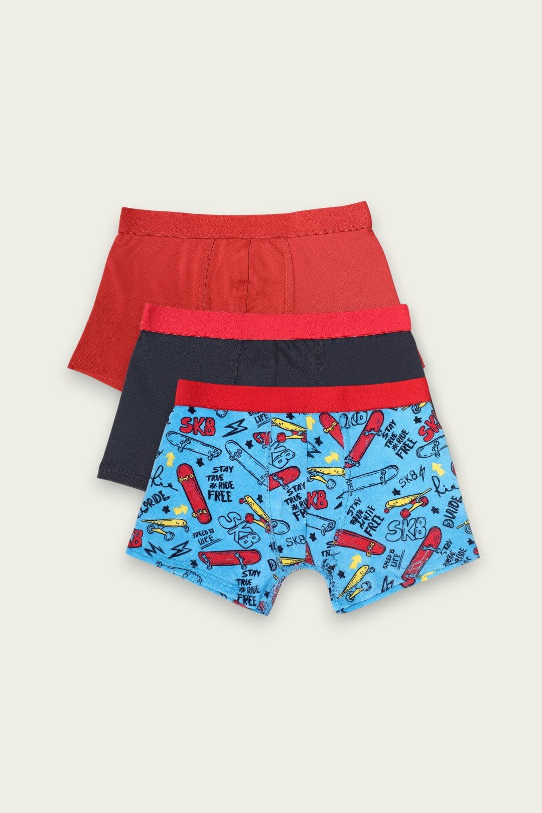 Boys Boxers (Pack of 3) - Skate Dude Print - Savys Retail - 