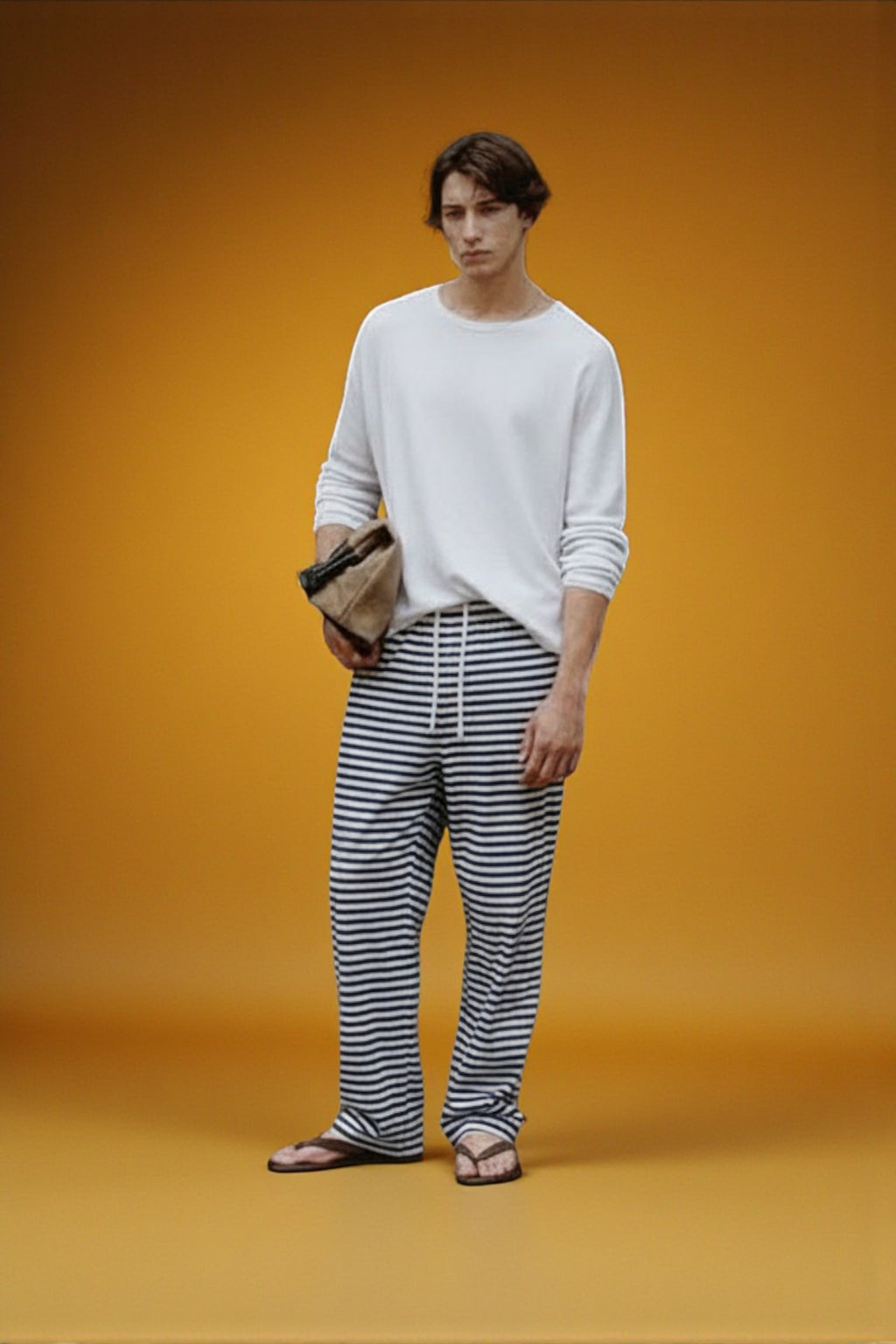 Men Trouser - Stripes Printed