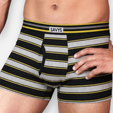 Front Open Fly Boxershort (Pack of 3) - Yellow Stripes