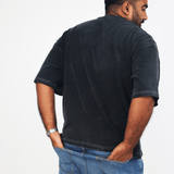 Acid Washed Oversized Tee - Savys - 