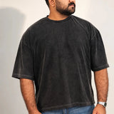 Black Acid Washed Oversized Tee - Savys Retail -