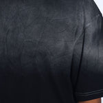 Black Sunburn Washed Oversized Tee - Savys - 
