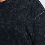 Black Thermopol Washed Oversized Tee - Savys - 