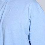 Blue Acid Washed Oversized Tee - Savys - 