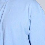 Blue Acid Washed Oversized Tee - Savys - 