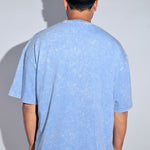 Blue Thermopol Washed Oversized Tee - Savys - 