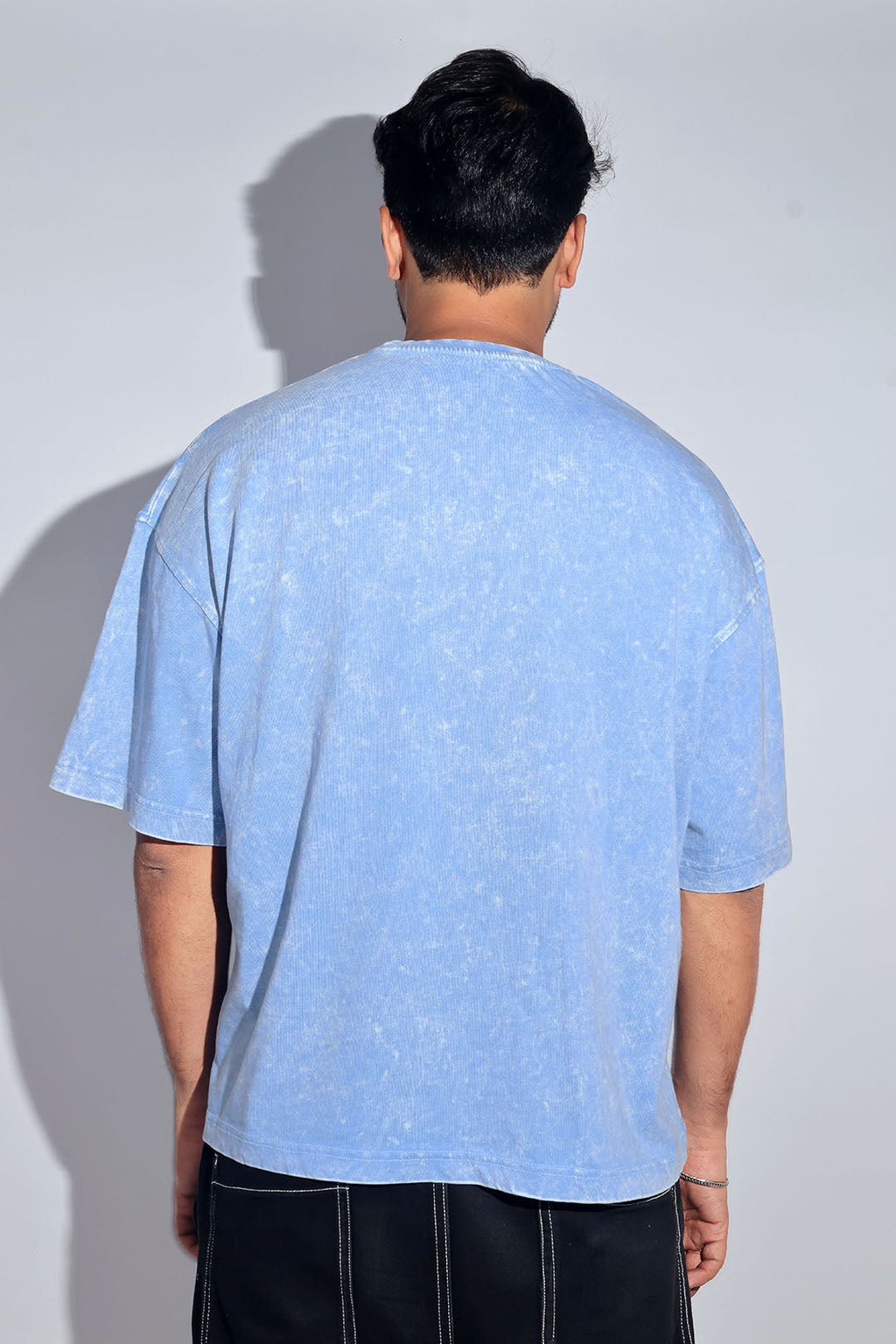 Blue Thermopol Washed Oversized Tee - Savys - 