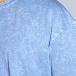 Blue Thermopol Washed Oversized Tee - Savys - 