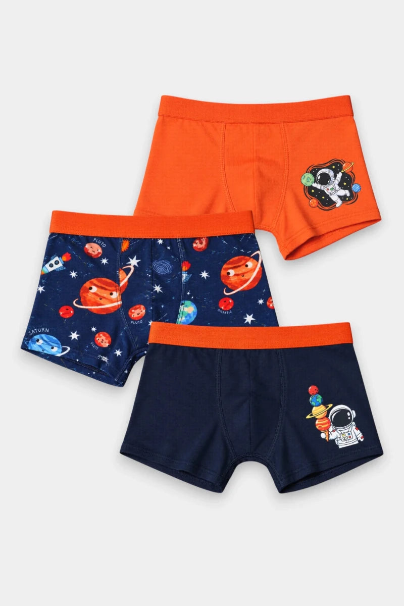 Boys Boxers (Pack of 3) - Astronaut - Savys Retail -