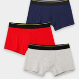 Boys Boxers (Pack of 3) - Blue Red Grey - Savys Retail - 
