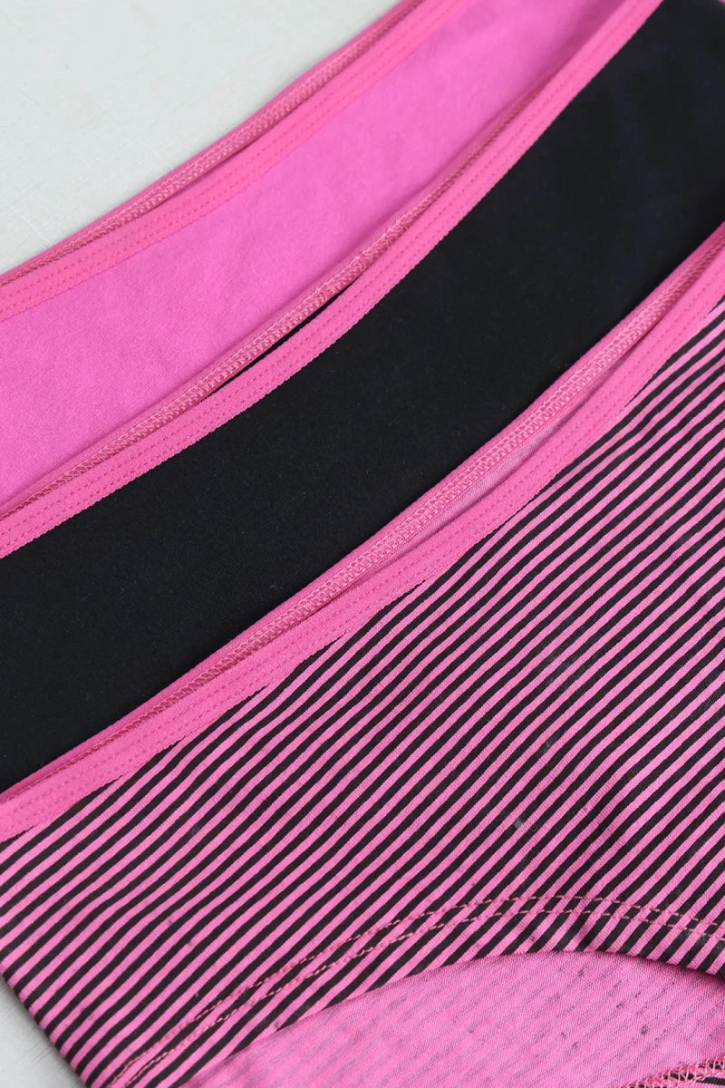 Brief (Pack of 3) - Pink Stripes - Savys Retail -