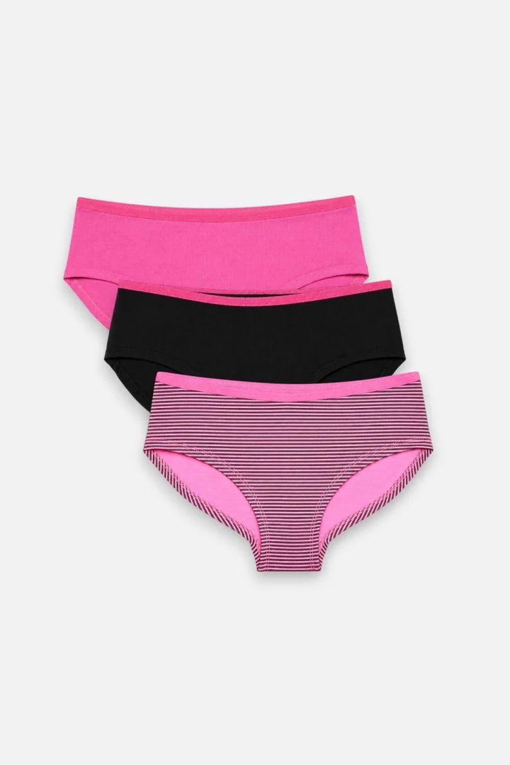 Brief (Pack of 3) - Pink Stripes - Savys Retail -