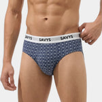 Brief Underwear (Pack of 3) - Navy Mosaic - Savys Retail -
