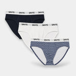 Brief Underwear (Pack of 3) - Navy Mosaic - Savys Retail -