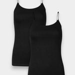 Camisole For Women (Pack of 2) - Black - Savys Retail - 
