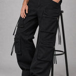 Cargo Trouser 8 Pockets - Black - Savys Retail -