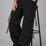 Cargo Trouser 8 Pockets - Black - Savys Retail -
