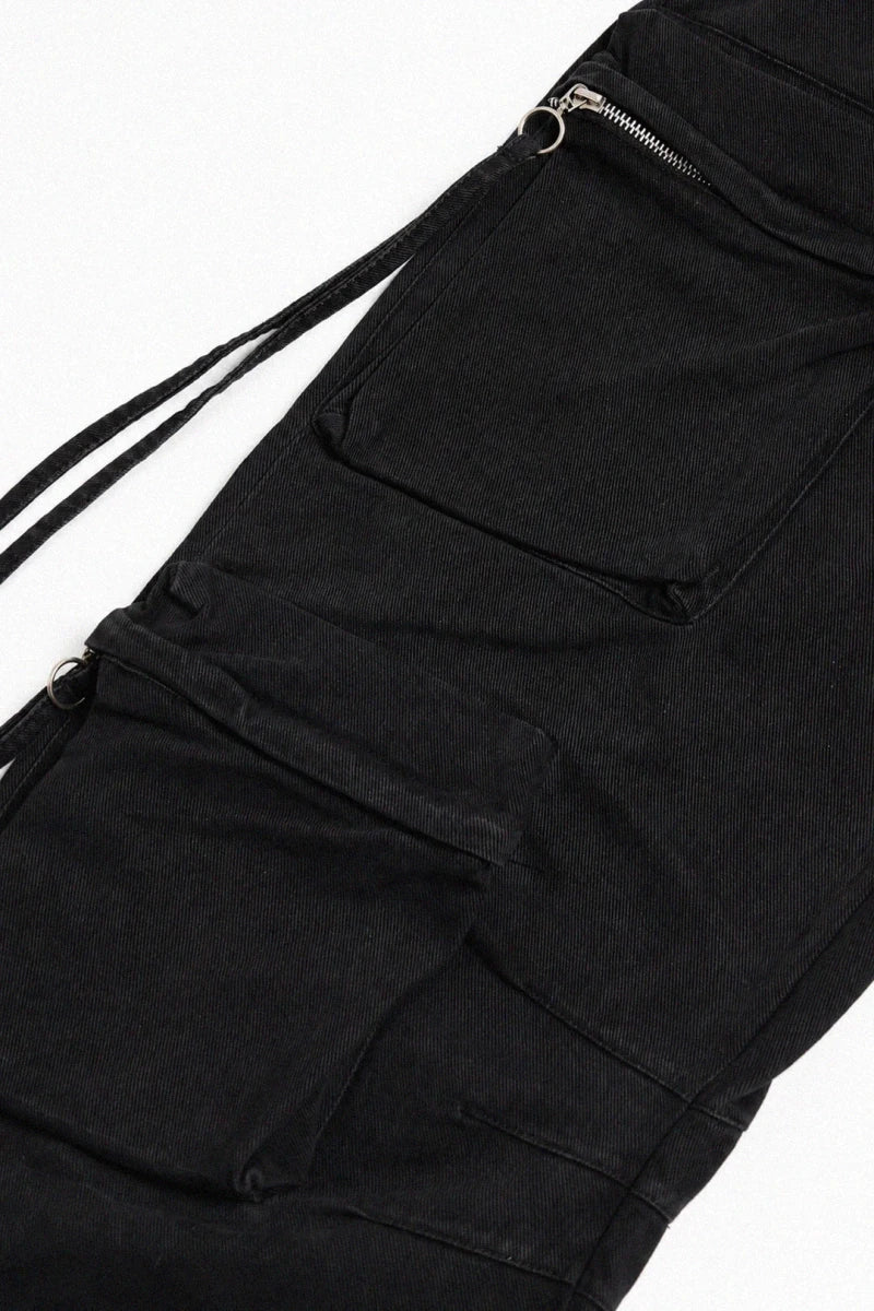 Cargo Trouser 8 Pockets - Black - Savys Retail -