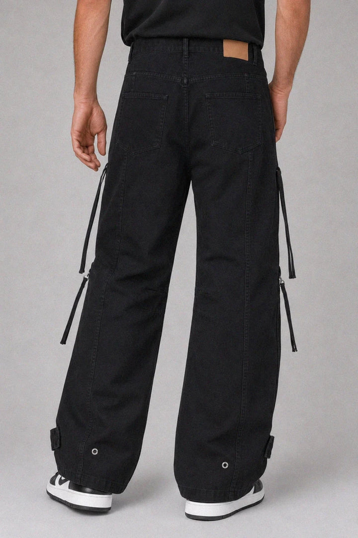 Cargo Trouser 8 Pockets - Black - Savys Retail -