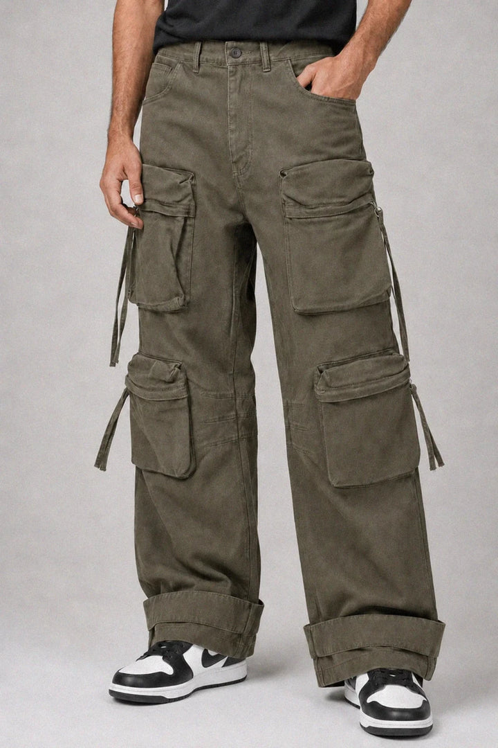 Cargo Trouser 8 Pockets - Olive - Savys Retail -