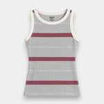 Contrast Rib Tank Top - Line&Grey - Savys Retail -