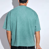 Emerald Acid Washed Oversized Tee - Savys - 