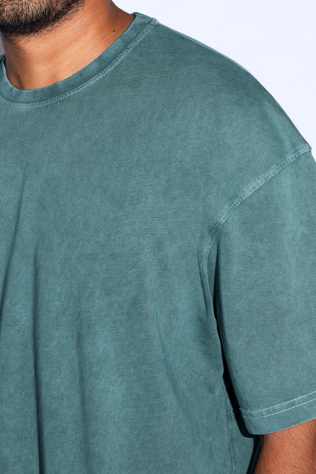 Emerald Acid Washed Oversized Tee - Savys - 