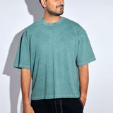 Emerald Acid Washed Oversized Tee - Savys - 