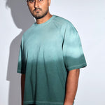 Emerald Sunburn Washed Oversized Tee - Savys - 