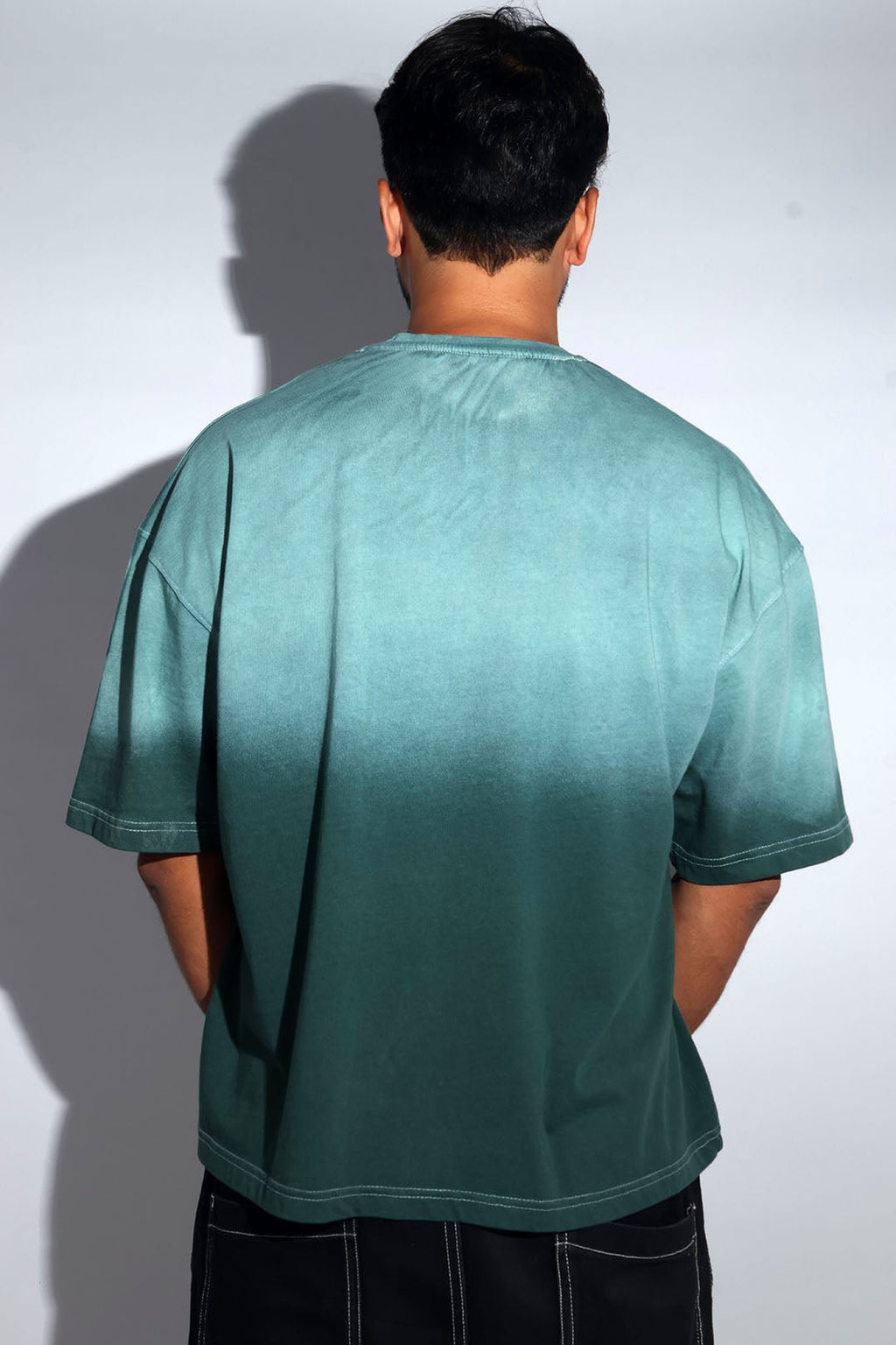 Emerald Sunburn Washed Oversized Tee - Savys - 