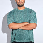 Emerald Thermopol Washed Oversized Tee - Savys - 