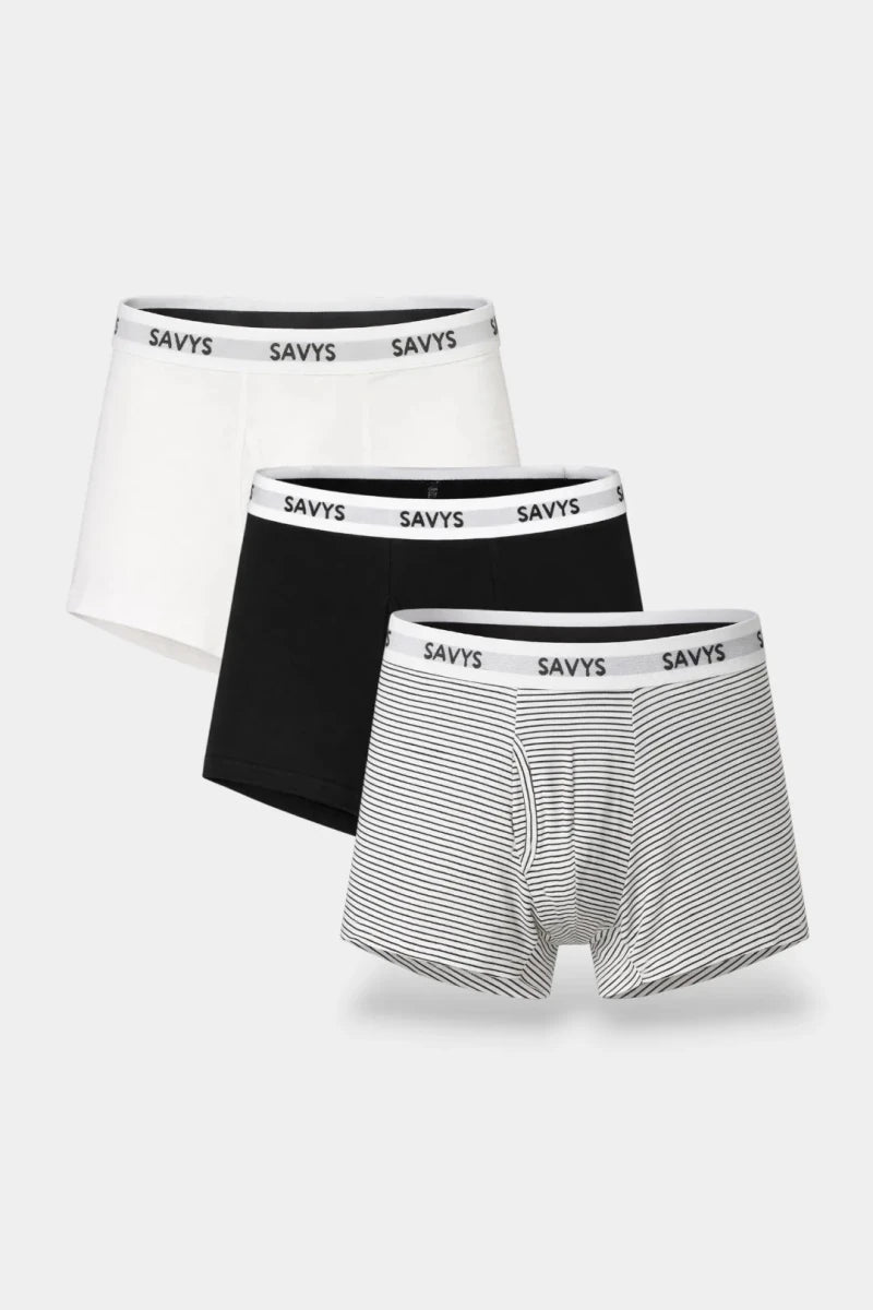 Front Open Fly Boxershort (Pack of 3) - Mono Stripe - Savys Retail -