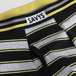 Front Open Fly Boxershort (Pack of 3) - Yellow Stripes - Savys Retail -