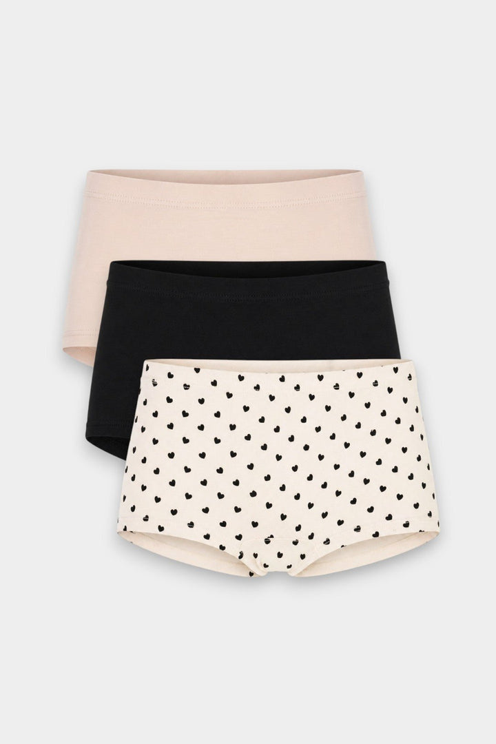 Girls Boxer Innerwear (Pack of 3) - Classic Hearts - Savys Retail - 