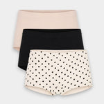Girls Boxer Innerwear (Pack of 3) - Classic Hearts - Savys Retail - 