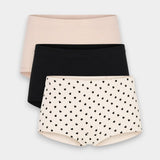 Girls Boxer Innerwear (Pack of 3) - Classic Hearts - Savys Retail - 