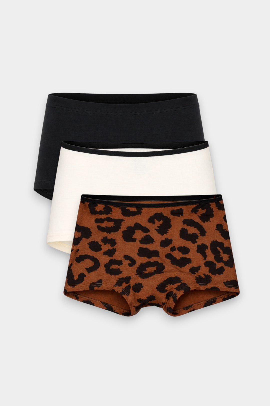 Girls Boxer Innerwear (Pack of 3) - Cocoa Leopard - Savys Retail - 