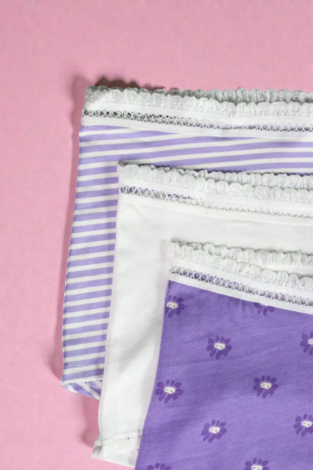Girls Boxer Innerwear (Pack of 3) - Lilac Bliss - Savys Retail - 