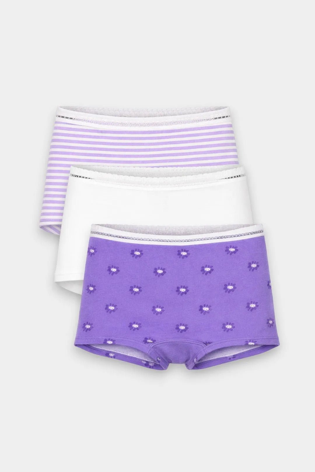 Girls Boxer Innerwear (Pack of 3) - Lilac Bliss - Savys Retail - 