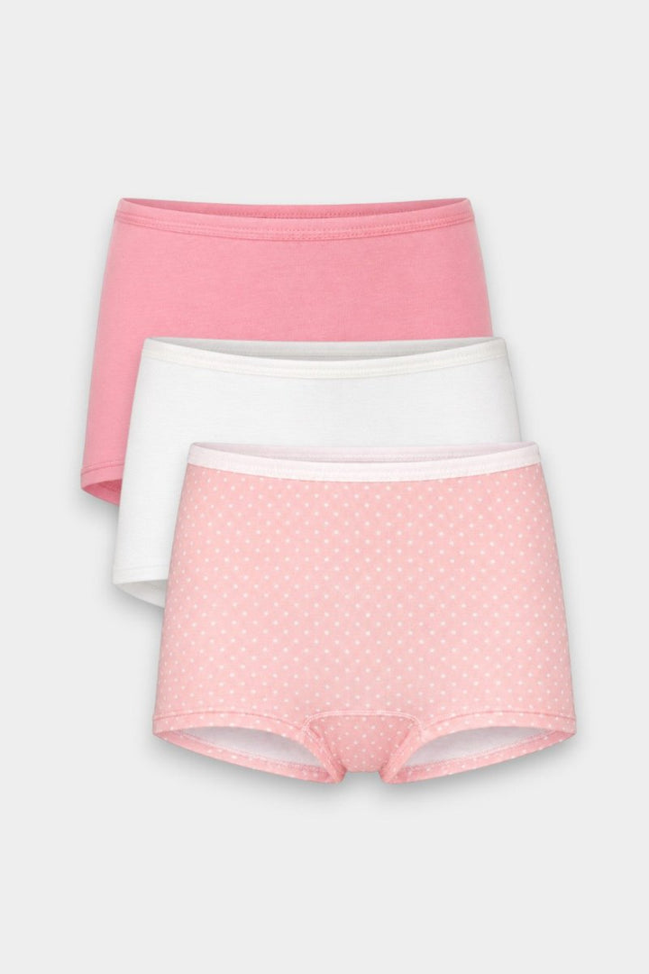 Girls Boxer Innerwear (Pack of 3) - Pink Dots - Savys Retail - 
