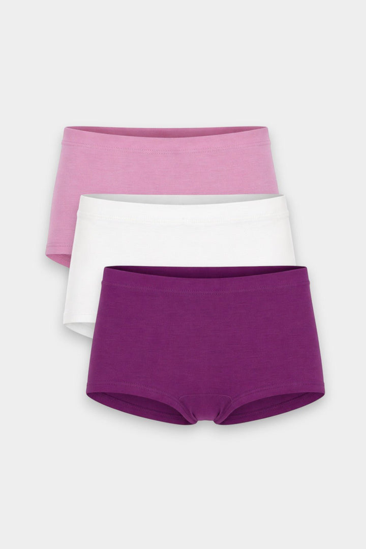Girls Boxer Innerwear (Pack of 3) - Rozy Mix - Savys Retail - 